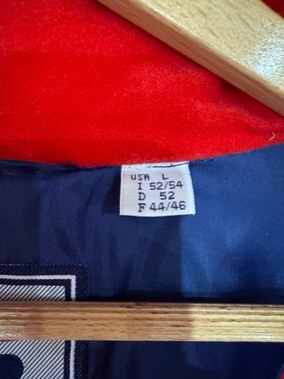 Plumífero Fila Vintage Logo Grande Azul Marino