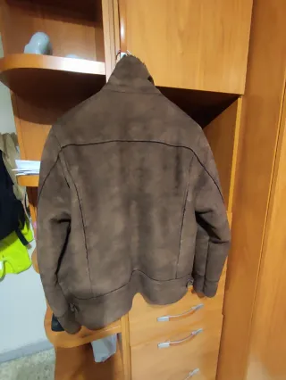 Cazadora Piel Ante Marrón