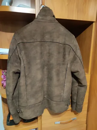 Cazadora Piel Ante Marrón