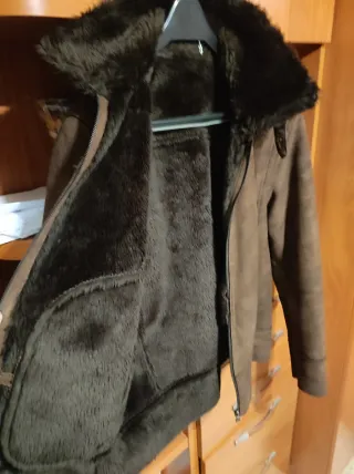 Cazadora Piel Ante Marrón