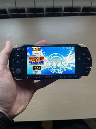 PSP Negra 64GB + Funda + Cargador