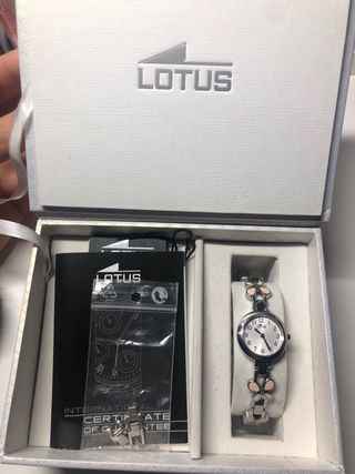 Reloj Lotus Plata Mariposas