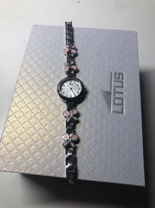 Reloj Lotus Plata Mariposas