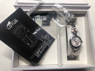 Reloj Lotus Plata Mariposas