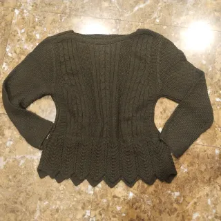 Jersey de punto verde militar