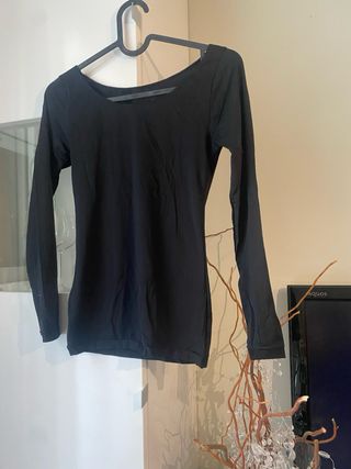 Lote 2 camisetas manga larga mujer beige