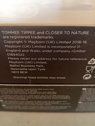 Biberones Tommee Tippee Closer to Nature Cristal