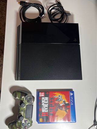 PS4 500GB + Mando Camuflaje + Red Dead Redemption