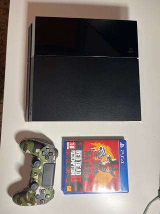 PS4 500GB + Mando Camuflaje + Red Dead Redemption