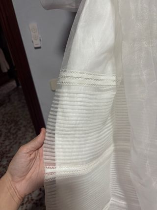 Vestido de comunión + cancán + felpa