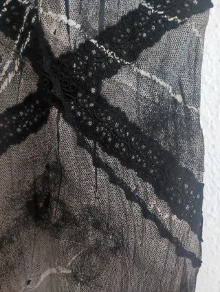 Vestido fiesta midi negro M