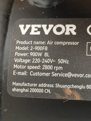 Compresor Silencioso Vevor Nuevo