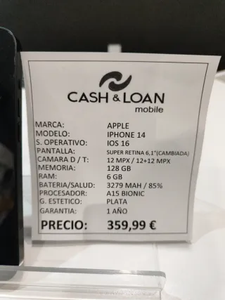 iPhone 14 128GB Negro