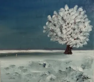 Acrílico Paisaje Nevado