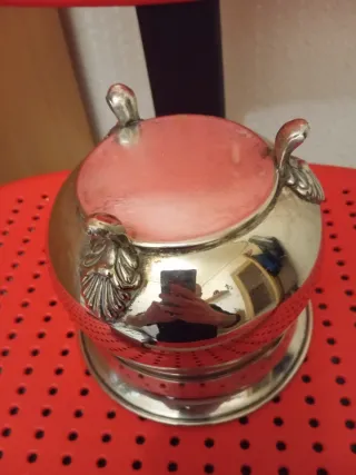 Cubitera Vintage Plateada