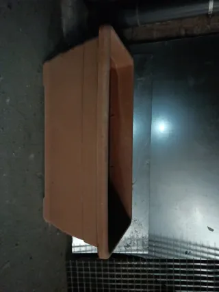 Tiesto de terracota marrón Grande