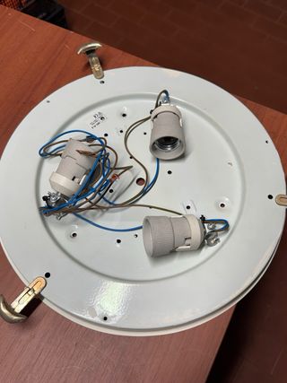 Plafoniera in vetro decorata