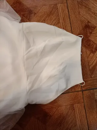 Vestido de Novia Crepe y Tul talla 36