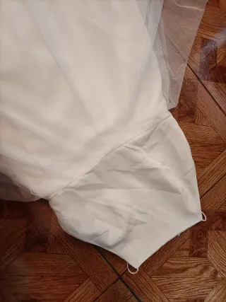 Vestido de Novia Crepe y Tul talla 36