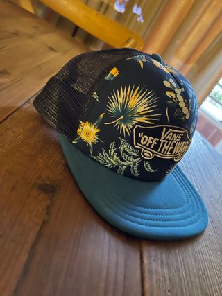 Gorra Vans Estampada Floral Azul