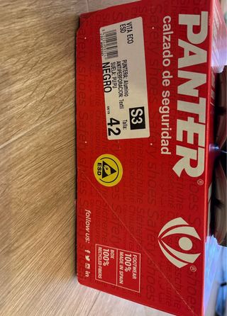 Botas de seguridad Panter negras/grises nuevas