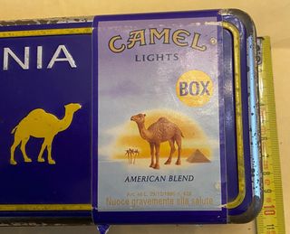 Scatola Latta Vintage Camel Lights California