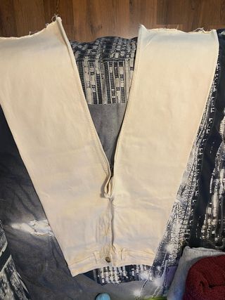 Pantalón ancho beige