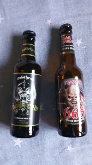 Bottiglie Birra Metal Motorhead & Iron Maiden
