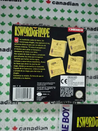 Sword of Hope Game Boy