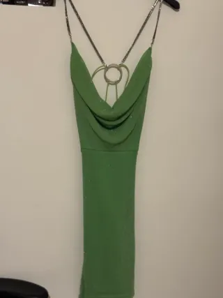 Mini abito schiena scoperta strass