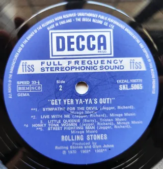 LP 1970 🇬🇧 ROLLING STONES 'GET YER YA-YA'S OUT!