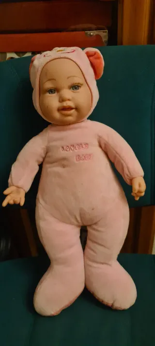 Muñeca bebé suave trapo y silicona