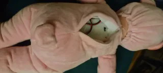 Muñeca bebé suave trapo y silicona