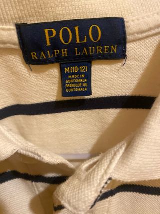 Polo Ralph Lauren Rayas Beige/Negro