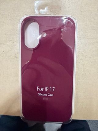 Cover Silicone per iPhone 17 Borgogna
