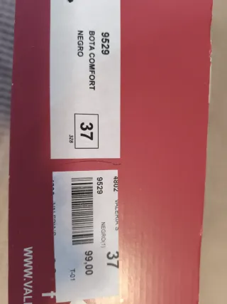 Botas altas mujer negras talla 37