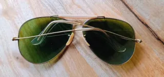 Gafas de sol Ray-Ban Aviator Doradas Verdes