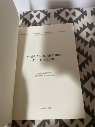Manual de Historia del Derecho