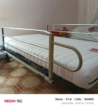 Cama Articulada Metálica con colchón de latex