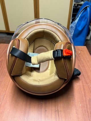 Casco moto jet TOP DRIVE verde menta