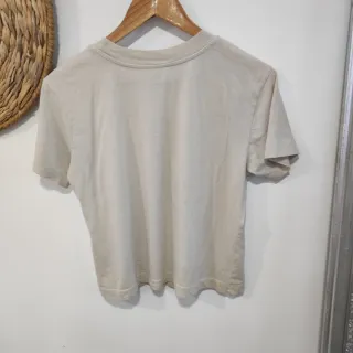 Camiseta Vans floral beige talla S