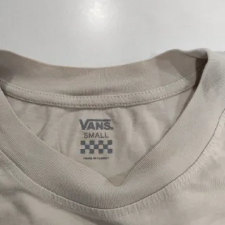 Camiseta Vans floral beige talla S
