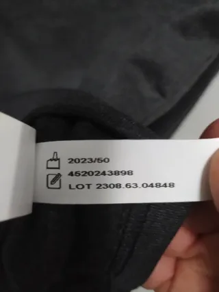 Camiseta Térmica Wedze Talla S Negra