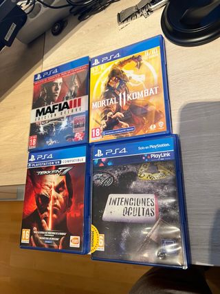 Lote 4 Juegos PS4