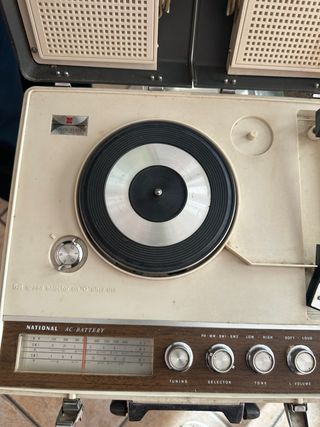 Giradischi vintage National Beige/Marrone