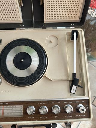 Giradischi vintage National Beige/Marrone