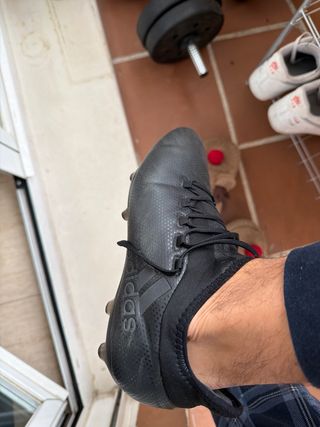 Botas de fútbol Adidas negras/grises
