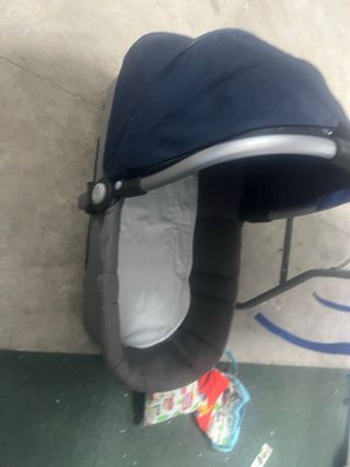 Carrito de bebé 3 piezas azul