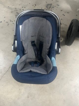 Carrito de bebé 3 piezas azul