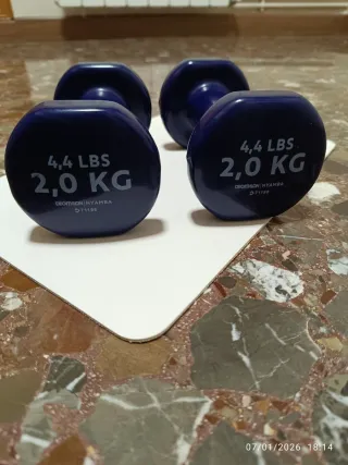 Mancuernas 2kg Decathlon (4.4 LBS)